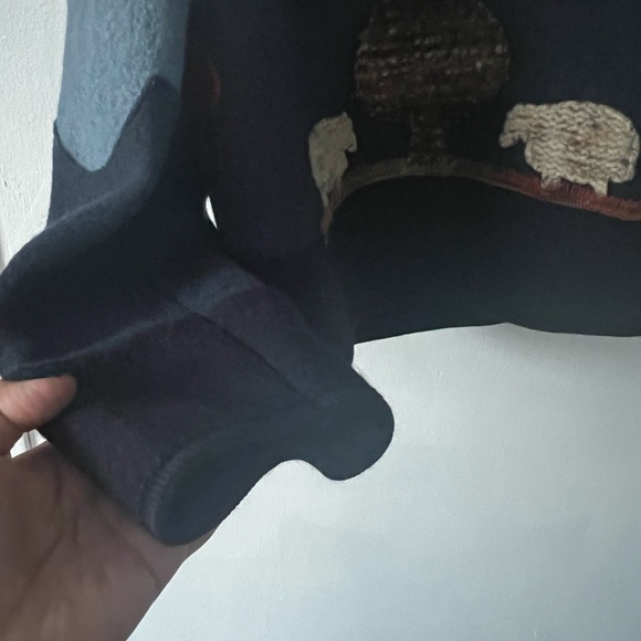 Giesswein Austrian 100% Wool Cream and Gray Cardigan - Picture 8 of 15